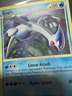 2011 CALL OF LEGENDS LUGIA HOLO RARE 15/95 POKEMON TCG LP - NO RESERVE - Image 2