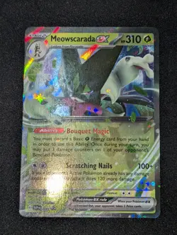 Pokemon Meowscarada ex SVP 033 Black Star Promo ~ Holo Ultra Rare - Image 1