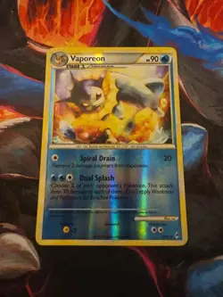 Pokemon TCG - Vaporeon 52/95 Call of Legends Reverse Holo - LP - Image 1