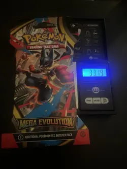 (VERY HEAVY) 33.19g Pokemon TCG Mega Evolution Sleeved Booster Pack (SEALED)✅ - Image 1