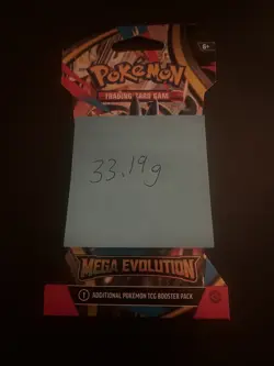 (VERY HEAVY) 33.19g Pokemon TCG Mega Evolution Sleeved Booster Pack (SEALED)✅ - Image 3