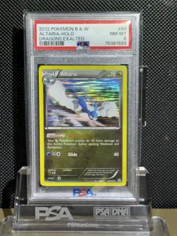 2012 POKEMON B & W DRAGONS EXALTED ALTARIA HOLO 84/124 PSA 8 - Image 1