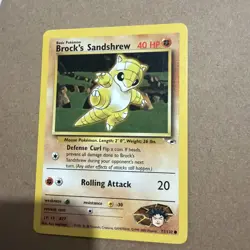 Brock’s Sandshrew 71/132 Pokemon TCG Gym Heroes Unlimited - Image 1