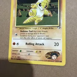 Brock’s Sandshrew 71/132 Pokemon TCG Gym Heroes Unlimited - Image 3