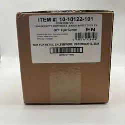 Auction #2 Pokemon TCG Team Rocket's Mewtwo ex League Battle Deck Case Sealed - Image 1