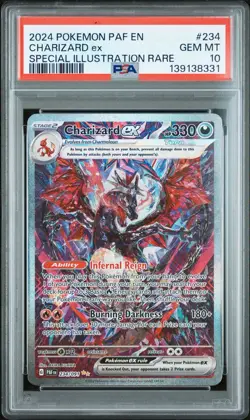 pokemon Paldean Fates charizard ex 234/091 psa 10 - Image 1
