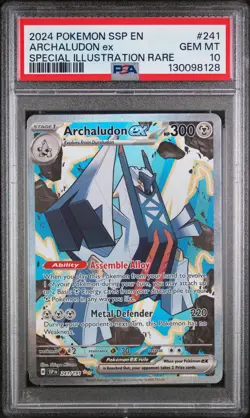 2024 Pokemon Ssp En-Surging Sparks #241 Archaludon Ex PSA 10 - Image 1