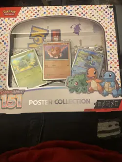 Pokemon TCG Scarlet & Violet 151 Poster Collection Box 3 Packs 820650853166 - Image 1