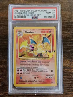 Charizard Pokemon 2021 Holo Celebrations Classic Collection English 4/102 PSA 10 - Image 1