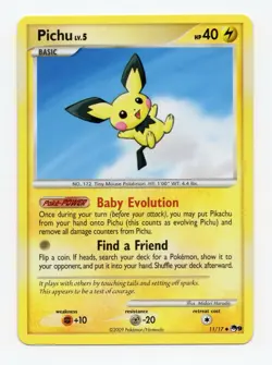 Pokemon TCG Pichu Pop Series 9 11/17 NM - Image 1