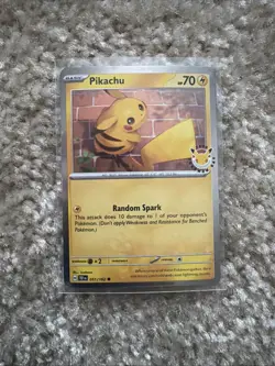Pikachu (Pokemon Day 2026) 051/162 TCG Card Cosmos Holo - Image 1