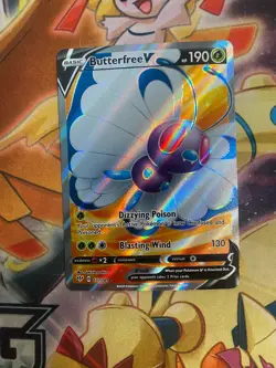 Butterfree V (Full Art) 177/189 - Darkness Ablaze Pokemon Card Holo - NM - Image 1