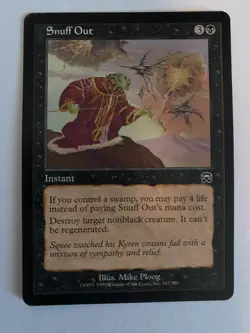 Snuff Out Mercadian Masques Regular Magic the Gathering MTG Card - Image 1