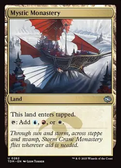1x Mystic Monastery - Foil NM Eng MTG - Tarkir: Dragonstorm - Image 1