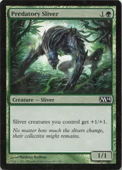 Predatory Sliver - FOIL - C Magic 2014 (M14) 189 - MTG - Image 1