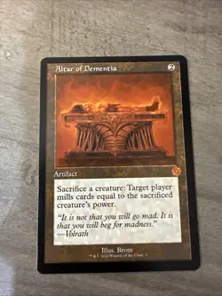 Magic the Gathering MTG Altar of Dementia Retro FrameNM - Image 1