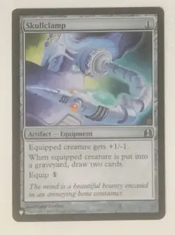 The List SKULLCLAMP Zendikar Rising MTG Magic NM - Image 1