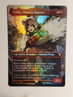 Yuffie, Materia Hunter - Chocobo Track Foil Borderless Final Fantasy MTG NM - Image 1