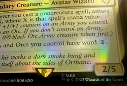 MTG Saruman, the White Hand: the Lord of the Rings Foil Mythic NMMT M 0008 - Image 3