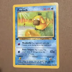 1st Edition Psyduck 53/62 - Fossil - Common - Pokemon TCG - Image 1