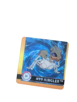 1999 3D Artbox Pokemon Action Flipz - Premier Edition #24 Krabby/Kingler LP - Image 2