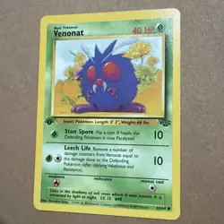 Pokemon TCG 1st Edition Venonat 63/64 Jungle Common - Image 1