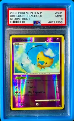 Drifloon (Shiny) SH1 Stormfront Reverse Holo Pokemon 2008 PSA 9 - Image 1