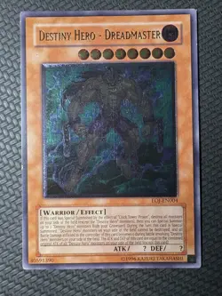 Destiny Hero - Dreadmaster (ULTIMATE RARE) EOJ-EN004 Enemy of Justice UNLIMITED - Image 1