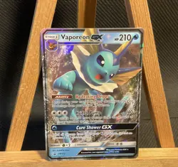 Vaporeon GX - SM172 - Pokemon Sun & Moon Promo Ultra Rare Card LP+ - Image 1