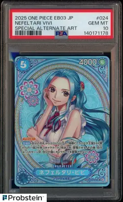 PSA 10 Nefeltari Vivi EB03-024 SP Parallel ONE PIECE Card Heroines edition 2025 - Image 1