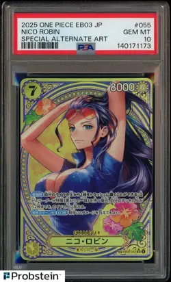 PSA 10 Nico Robin EB03-055 SP SR Parallel ONE PIECE Card Heroines edition 2025 - Image 1