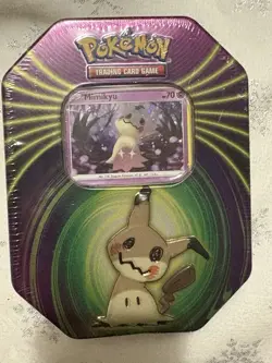 Pokemon TCG Mighty Mysterious Tin [ Mimikyu Card Pack ] NEW Sealed 3 Packs 2021 820650809859 - Image 1