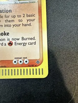 Pokemon TCG Holo Ultra Rare Torkoal Card 12/97 EX-NM Near Mint Condition - Image 2