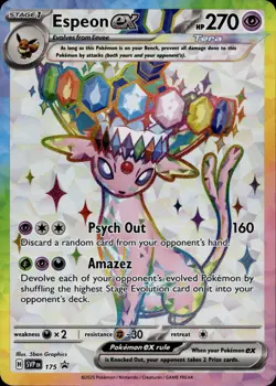 Espeon ex SVP 175 Holofoil Scarlet & Violet Promo Cards Multi Item Discount NM - Image 1