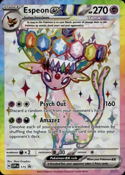 Espeon ex SVP 175 Holofoil Scarlet & Violet Promo Cards Multi Item Discount NM - Image 1