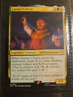 Farmer Cotton X1 LTC MTG Commander Lord Of The Rings B1 - Image 1