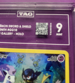2023 POKEMON SWORD & SHIELD CROWN ZENITH Full Art Mew #GG10 TAG 9 MINT - Image 3