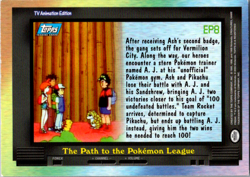 EP8 The Path To The Pokemon League HOLO - Topps TV Animation - Image 2