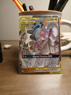 Pokemon Sun & Moon Arceus & Dialga & Palkia GX 156/236 Sm-Cosmic Eclipse Holo - Image 1