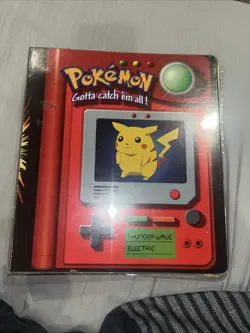114 Pokemon Cards+binder +Energies+trainers. Not used in over a decade! - Image 1