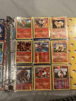 114 Pokemon Cards+binder +Energies+trainers. Not used in over a decade! - Image 4