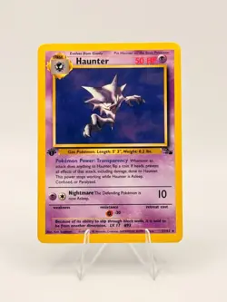 Pokemon TCG 1999 Haunter Fossil 1st Edition Non Holo 21/62 MP Condition - Image 1