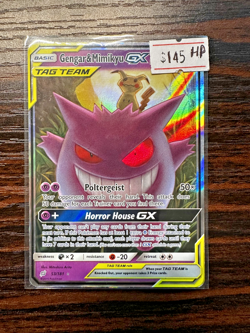 🔥🔥 Pokemon HP Sun Moon - Team Up #53/181 Gengar & Mimikyu GX - Image 1