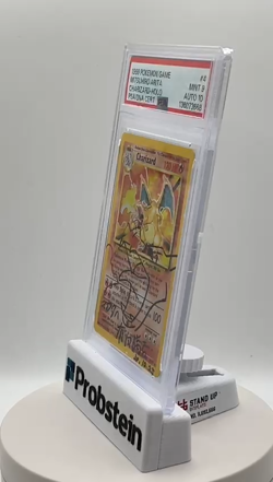 Mitsuhiro Arita Signed 1999 Pokemon Game #4 Charizard Holo PSA/DNA PSA 9 AUTO 10 - Image 2