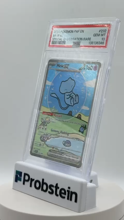 2024 Pokemon PAF EN Special Illustration Rare #232 Mew ex PSA 10 GEM MINT - Image 2