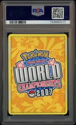 2007 Pokemon PromoWrld Chmp Leg Ascent #101 Jolteon Gold Star PSA 9 MINT - Image 3