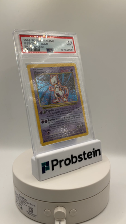 1999 Pokemon Game Shadowless #10 Mewtwo Holo PSA 9 MINT - Image 2