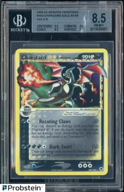 2006 Pokemon Ex Dragon Frontiers Gold Star #100 Charizard - Holo BGS 8.5 - Image 1