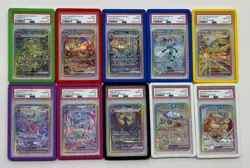 Lot Of (10) PSA 10 2025 Pokemon SV8a Korean SAR Eevee's Evolution Set - Image 1