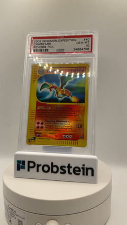 2002 Pokemon Expedition #40 Charizard Reverse Foil PSA 10 GEM MINT - Image 2